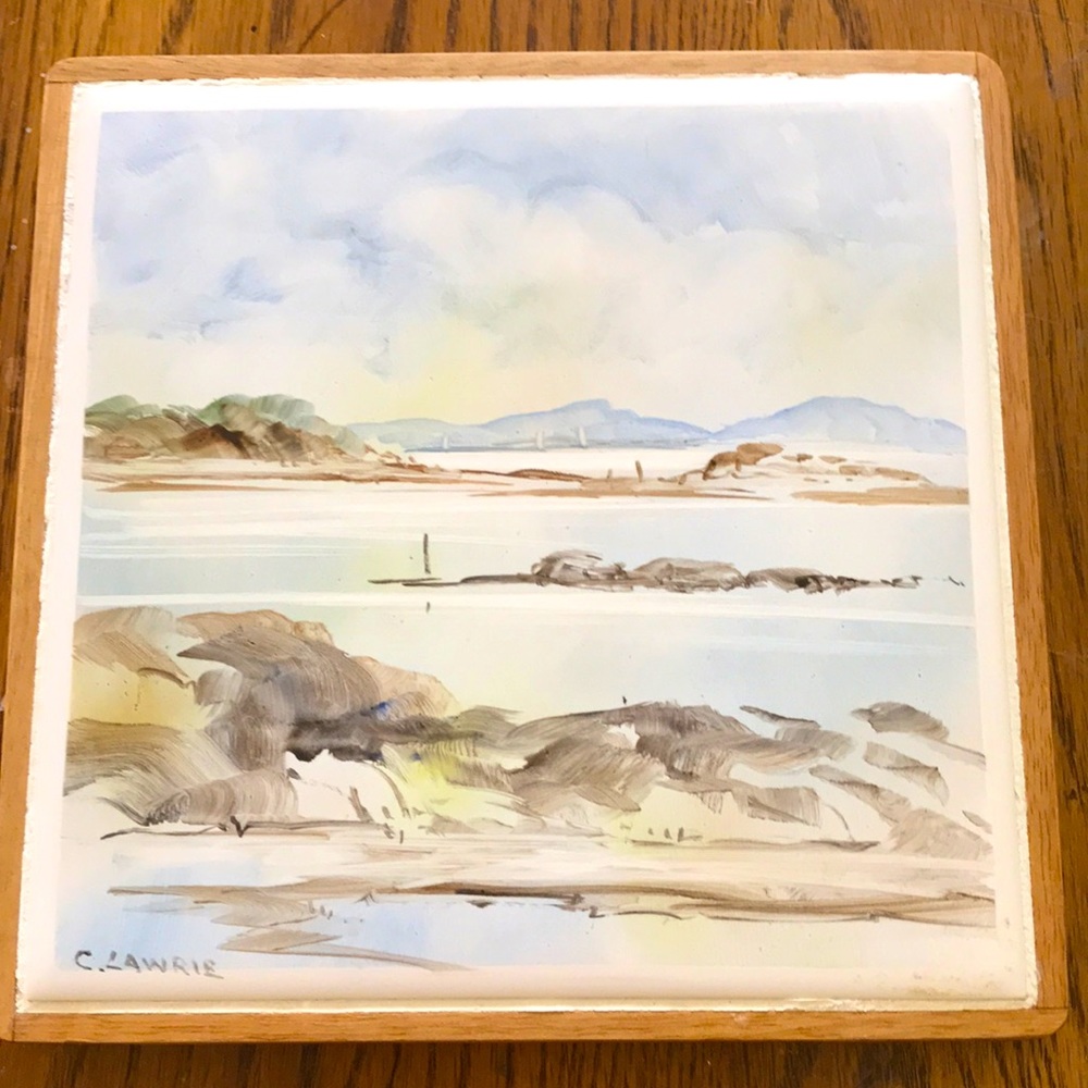 C.Lawrie Hand Painted Tile 6x6” - Picture 3 of 13